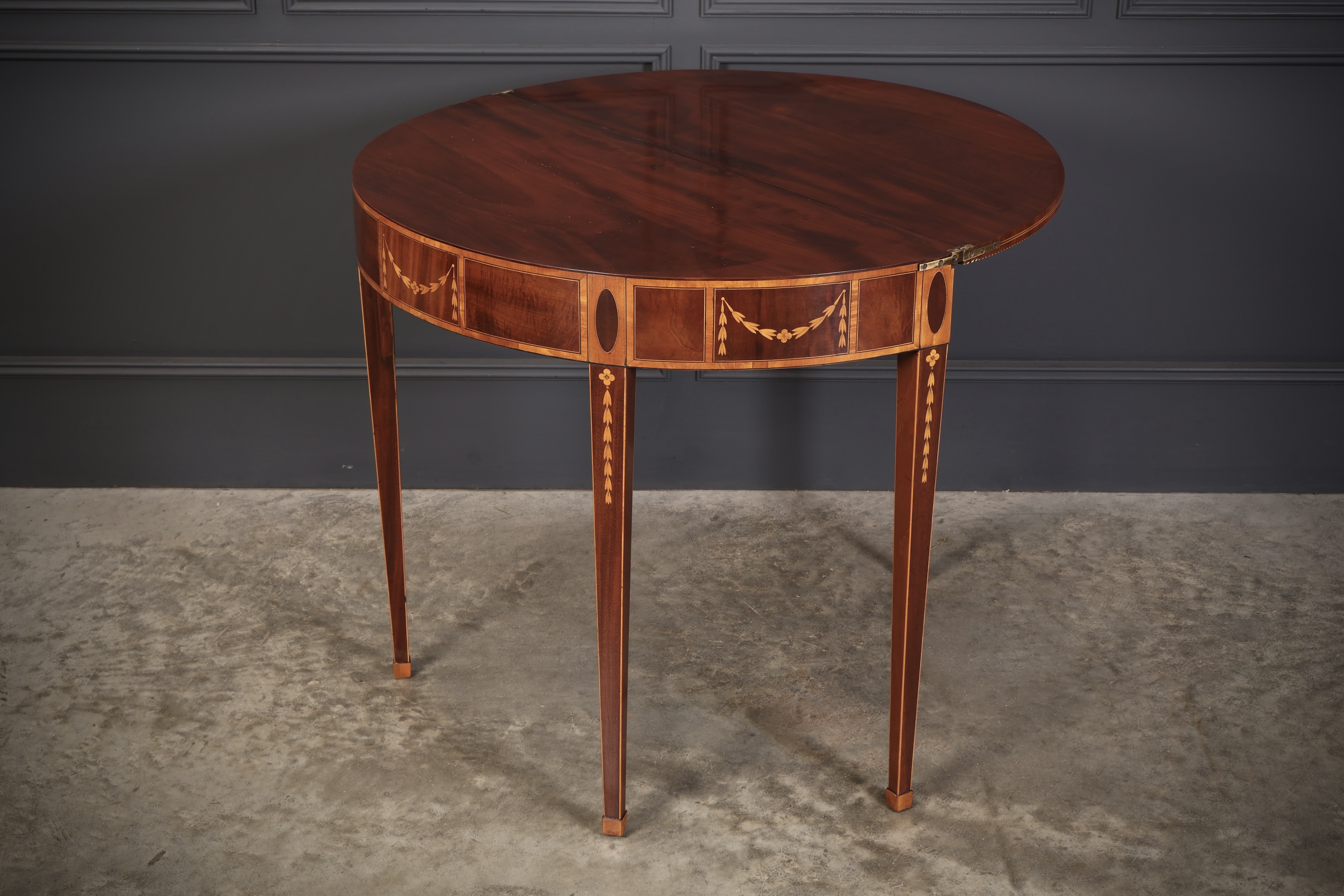 Rare 18th Century Marquetry Inlaid Tea Table - Image 10